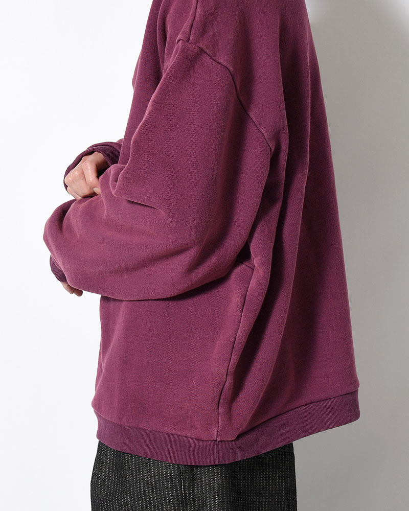 RESEARCHED HZ PULLOVER / COTTON SWEAT -PURPLE-