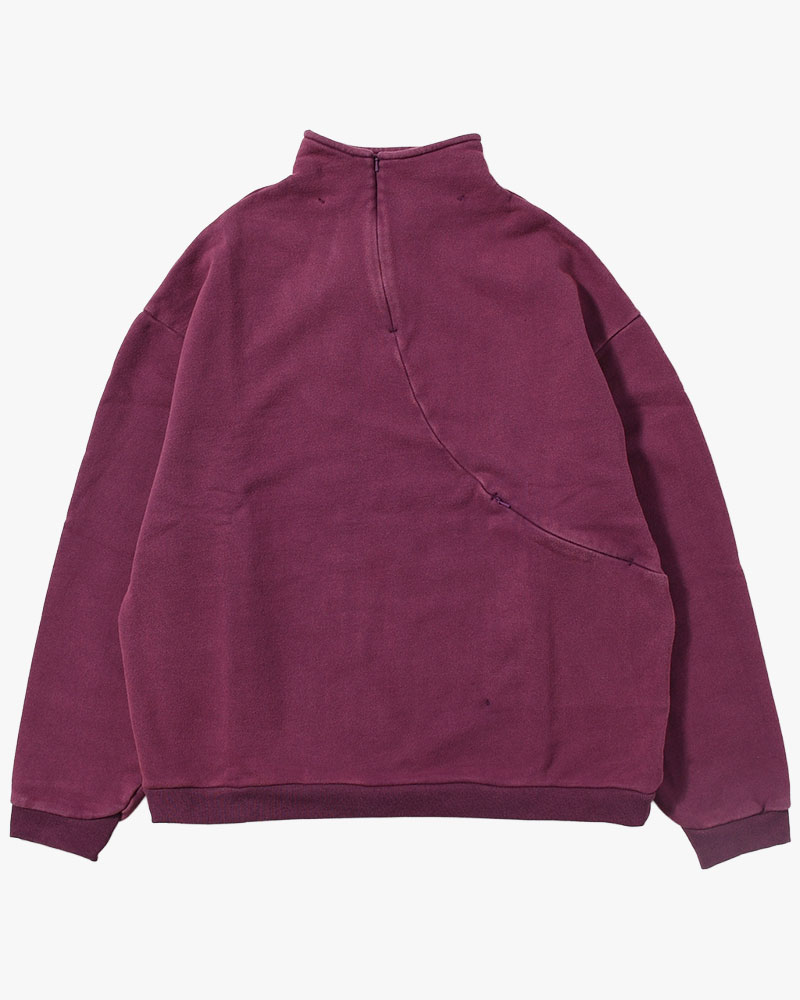 RESEARCHED HZ PULLOVER / COTTON SWEAT -PURPLE-