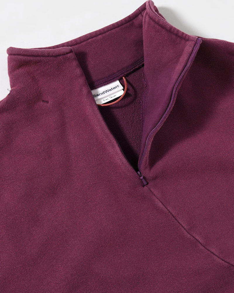 RESEARCHED HZ PULLOVER / COTTON SWEAT -PURPLE-