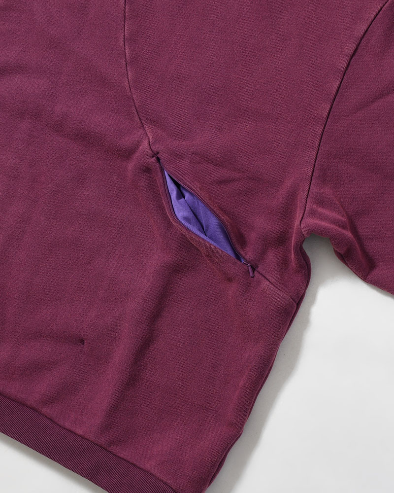 RESEARCHED HZ PULLOVER / COTTON SWEAT -PURPLE-