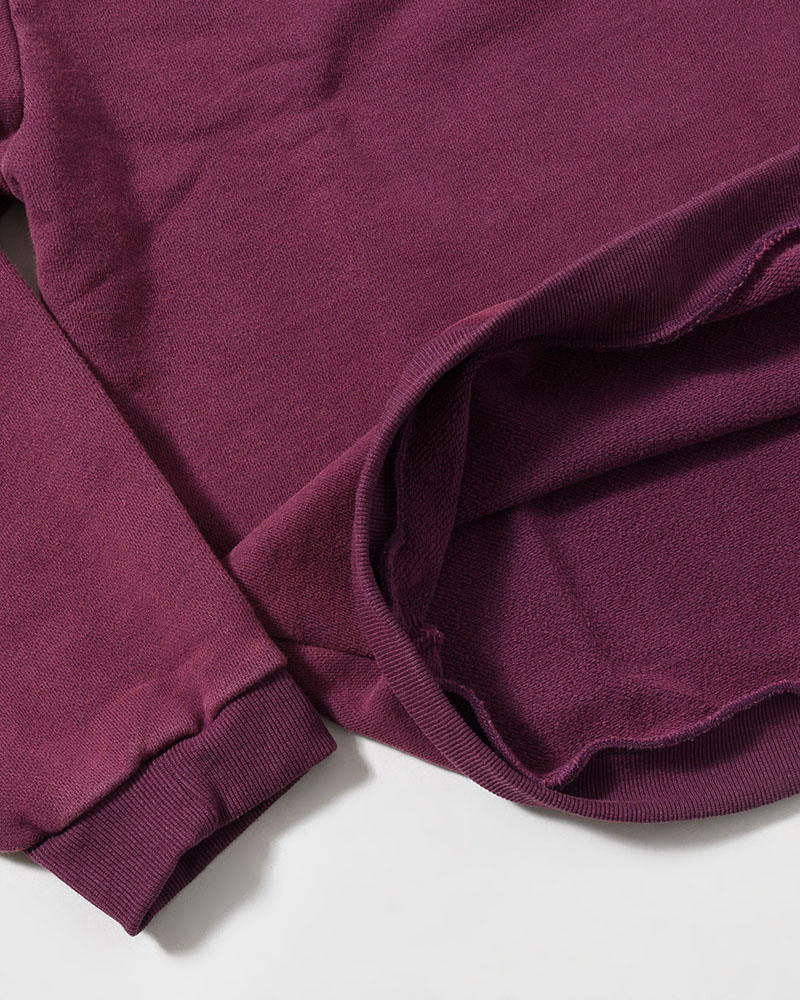 RESEARCHED HZ PULLOVER / COTTON SWEAT -PURPLE-