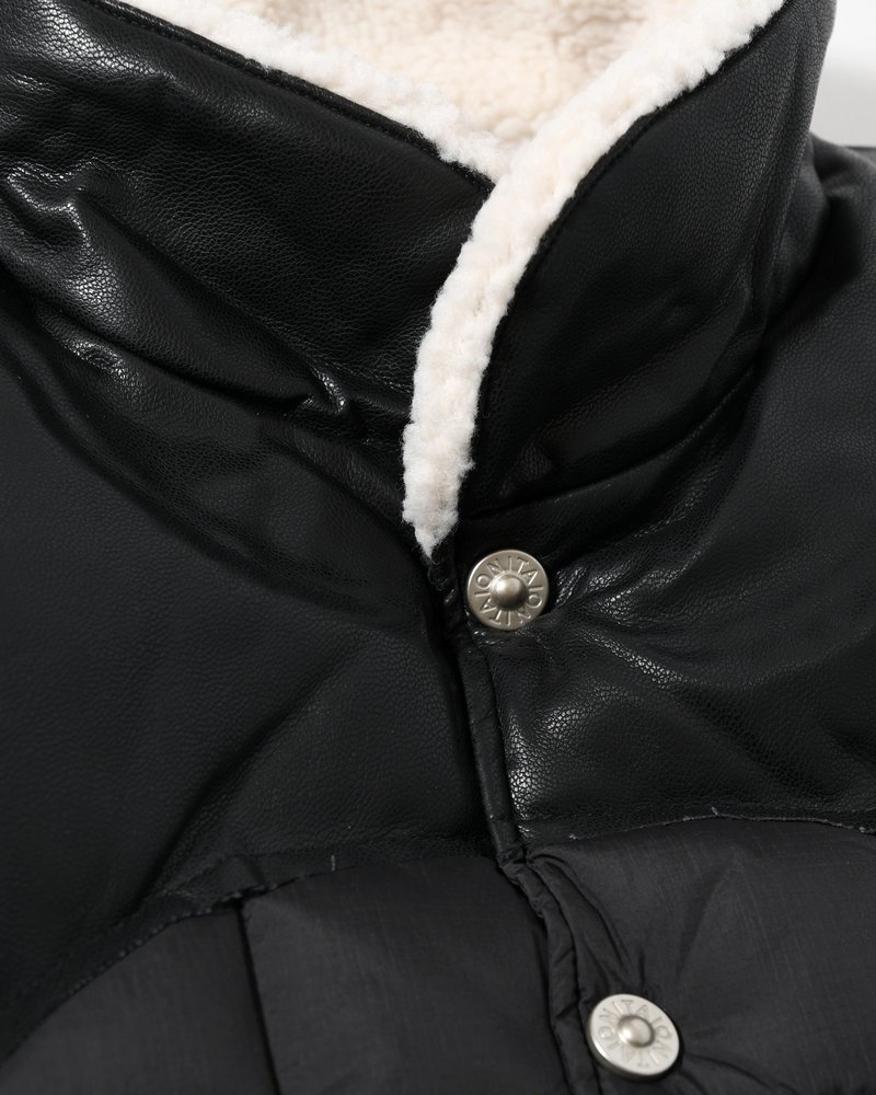 WORK WESTERN DOWN VEST -BLACK-