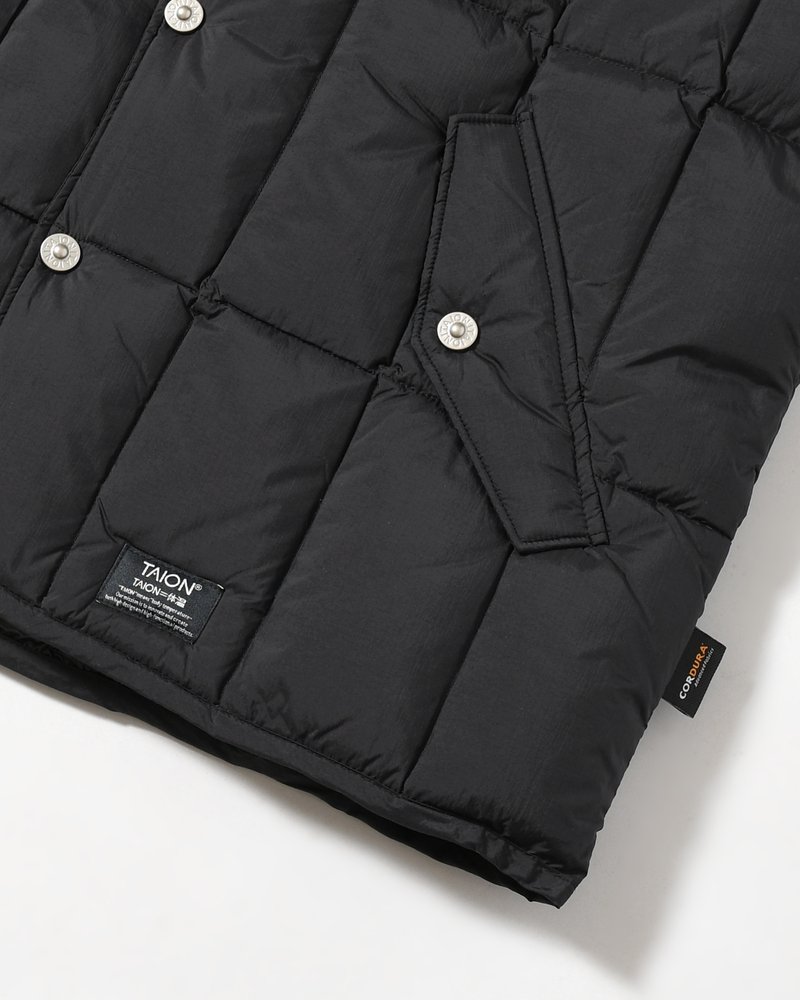 WORK WESTERN DOWN VEST -BLACK-