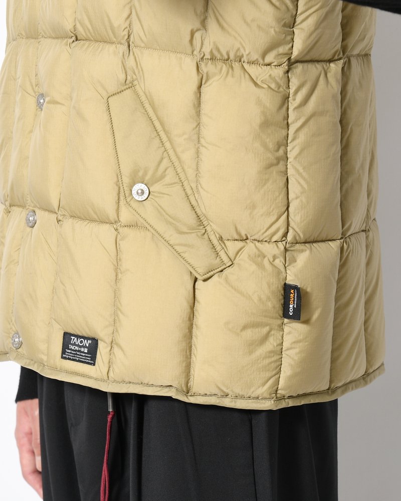 WORK WESTERN DOWN VEST -KHAKI-