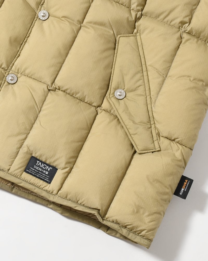 WORK WESTERN DOWN VEST -KHAKI-