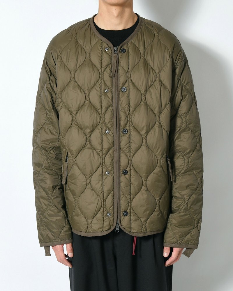MILITARY M65 LINER W ZIP SHORT DOWN JACKET -D.OLIVE-