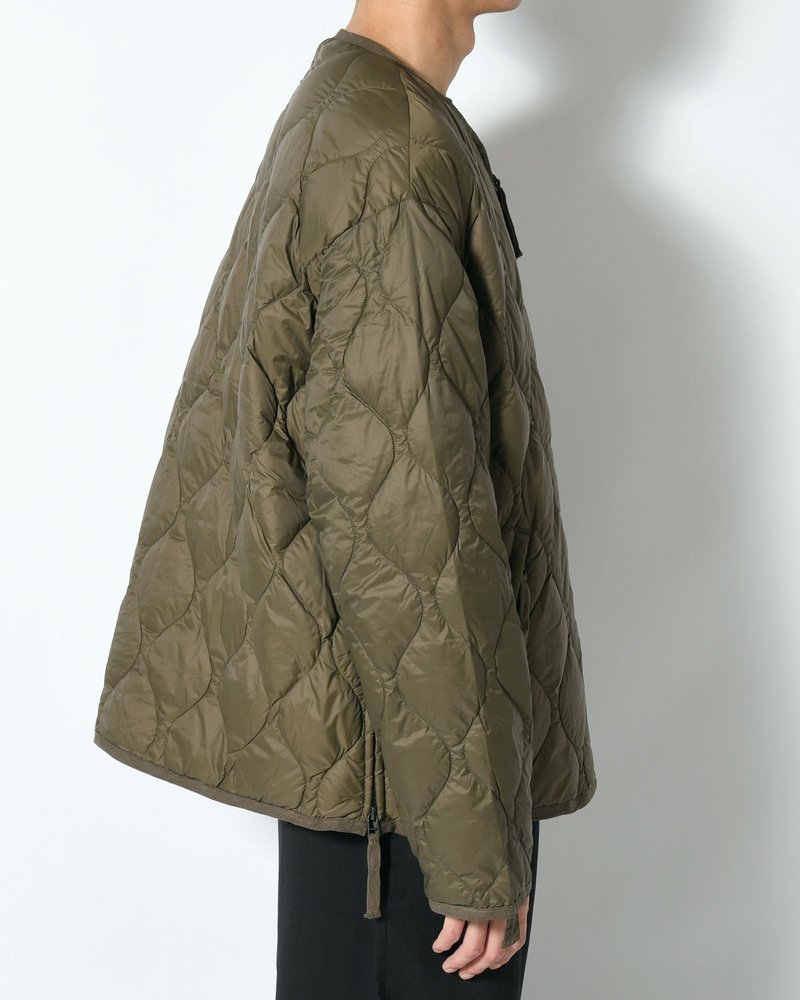 MILITARY M65 LINER W ZIP SHORT DOWN JACKET -D.OLIVE-
