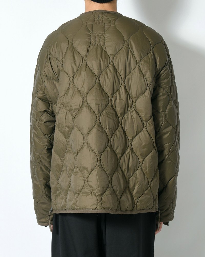 MILITARY M65 LINER W ZIP SHORT DOWN JACKET -D.OLIVE-