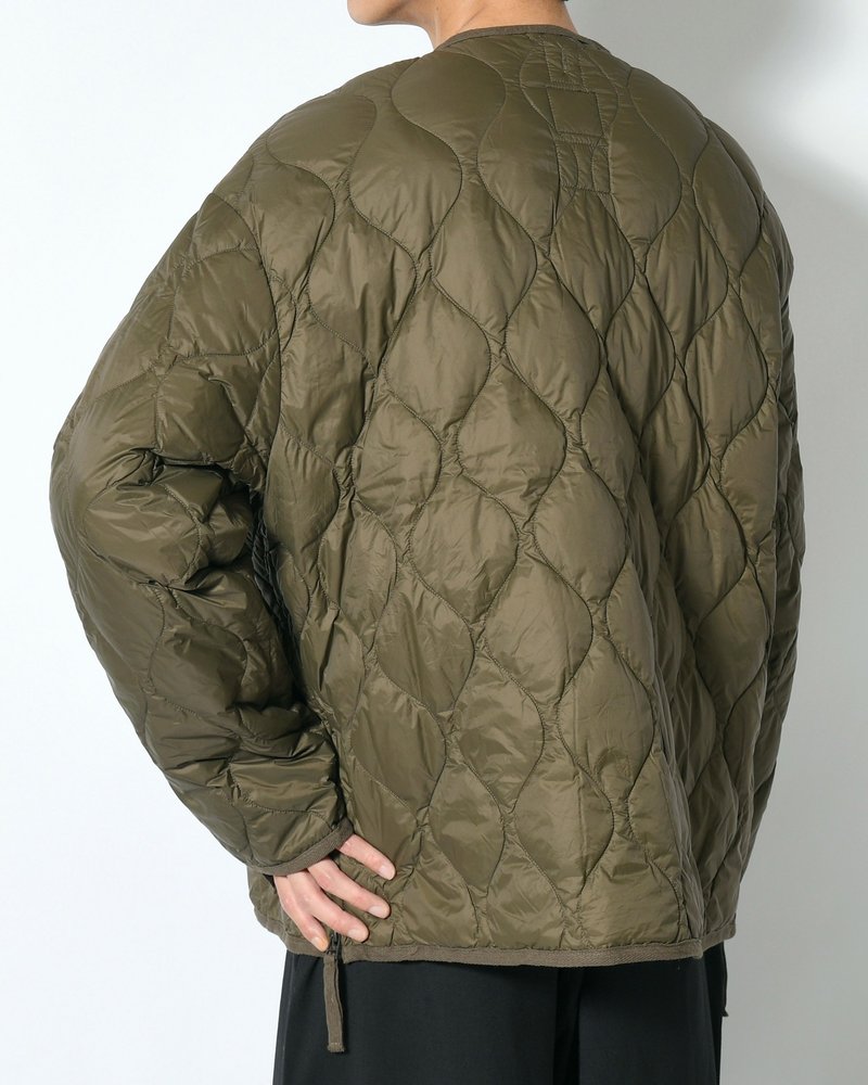 MILITARY M65 LINER W ZIP SHORT DOWN JACKET -D.OLIVE-