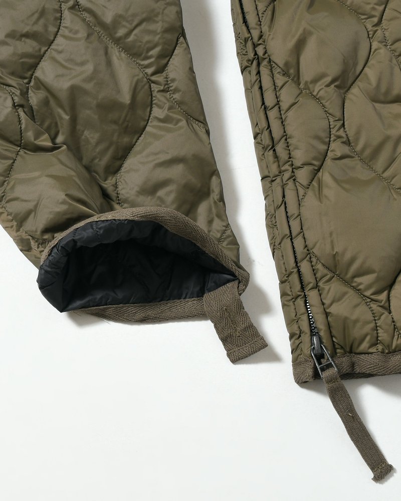 MILITARY M65 LINER W ZIP SHORT DOWN JACKET -D.OLIVE-