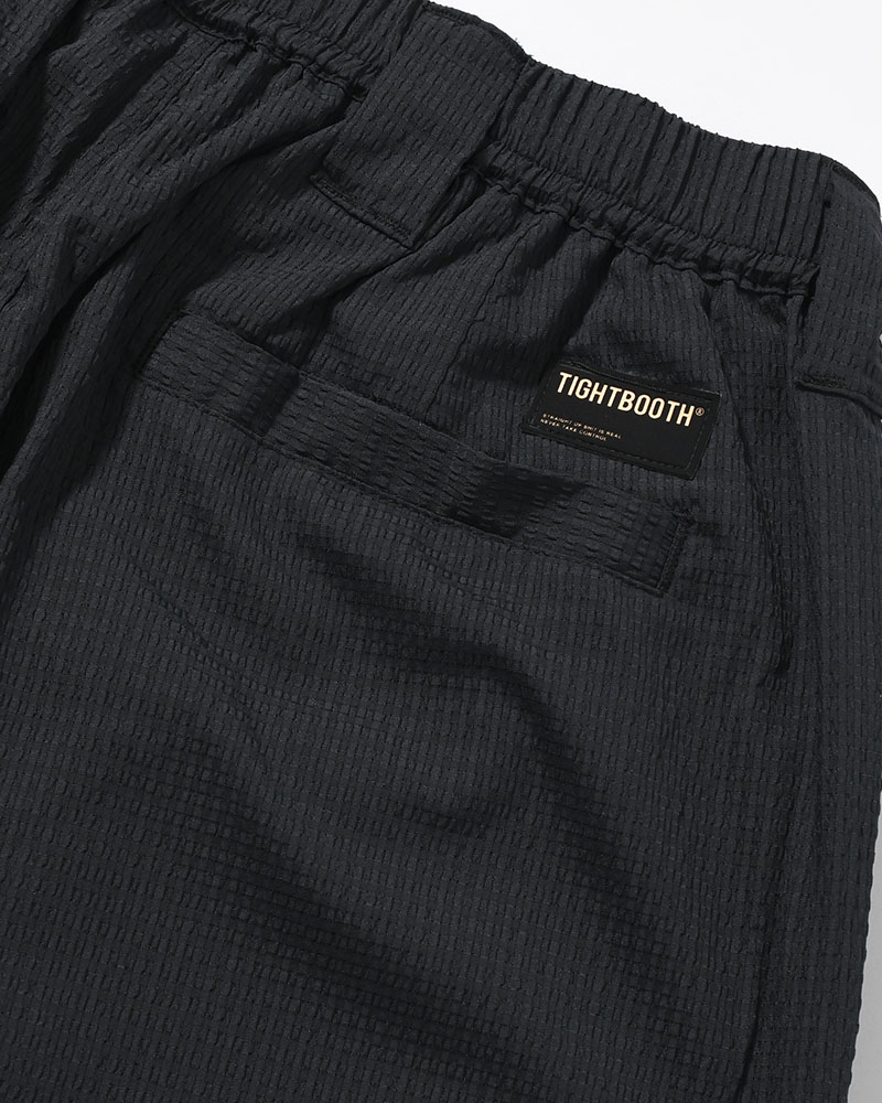 SEERSUCKER BIG SHORTS -BLACK-