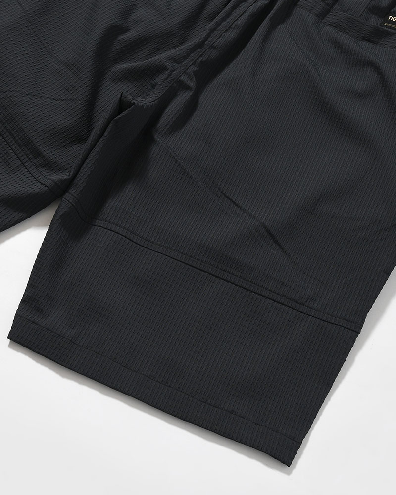 SEERSUCKER BIG SHORTS -BLACK-