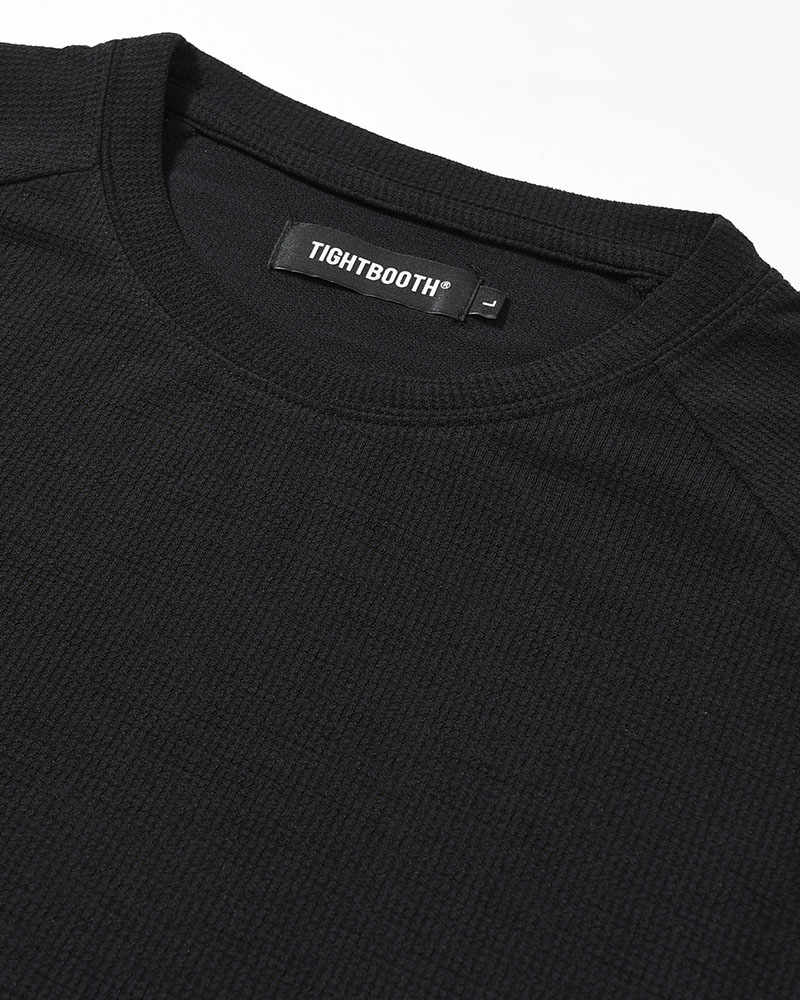 CHIDRY 3/4 SLEEVE T-SHIRT -BLACK-