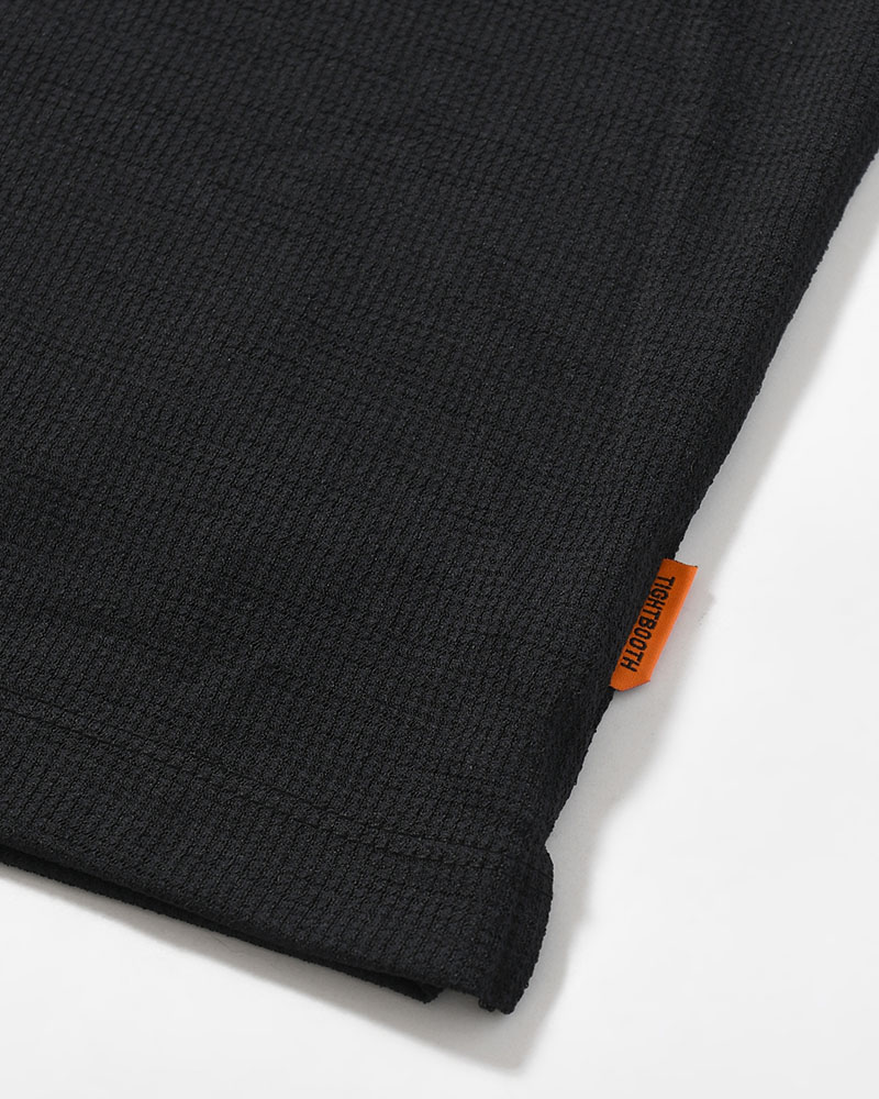 CHIDRY 3/4 SLEEVE T-SHIRT -BLACK-