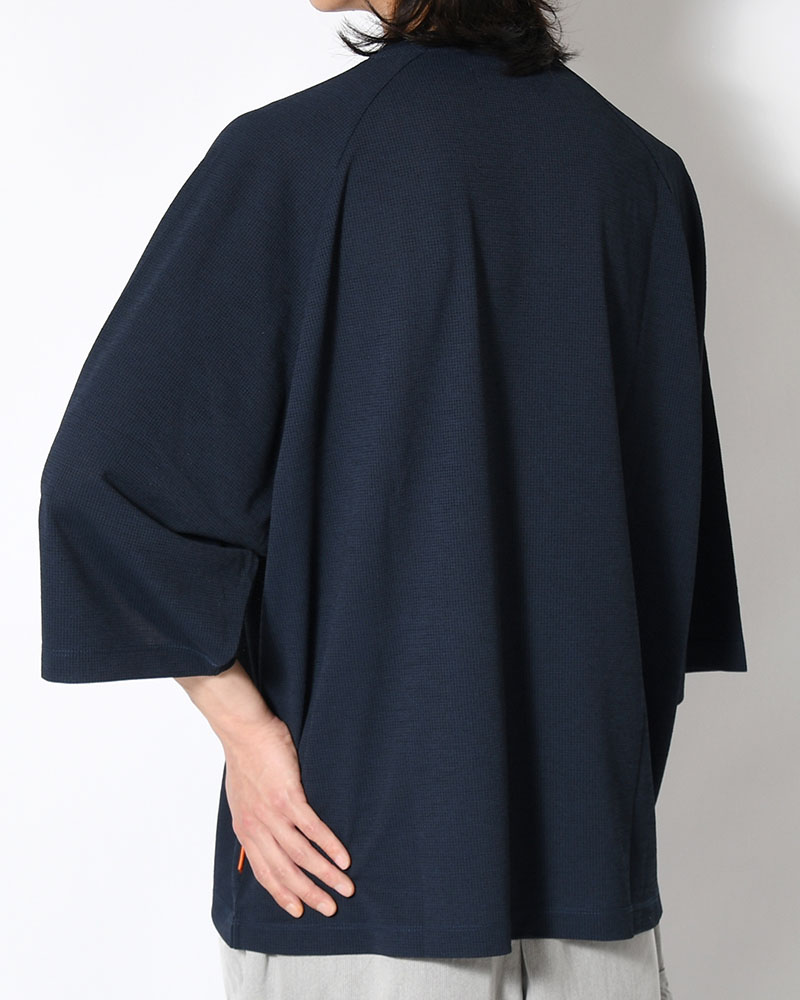 CHIDRY 3/4 SLEEVE T-SHIRT -NAVY-
