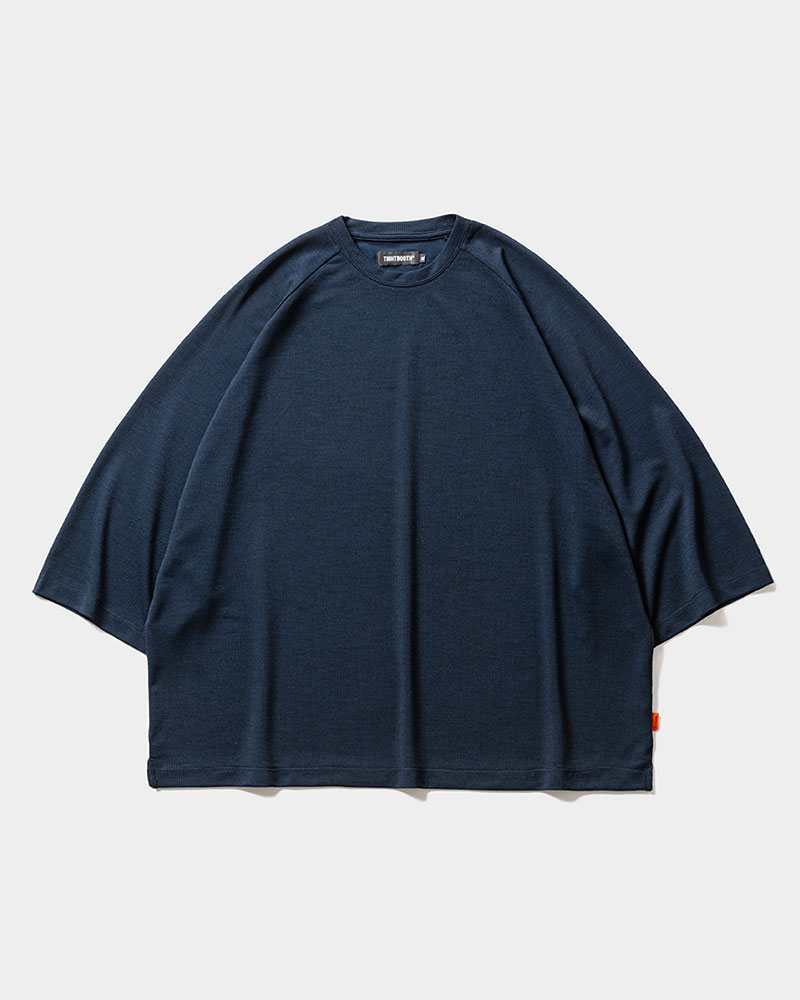 CHIDRY 3/4 SLEEVE T-SHIRT -NAVY-
