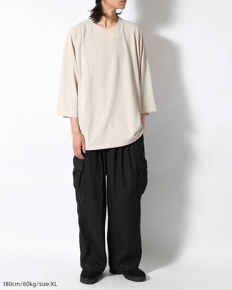 CHIDRY 3/4 SLEEVE T-SHIRT -IVORY-