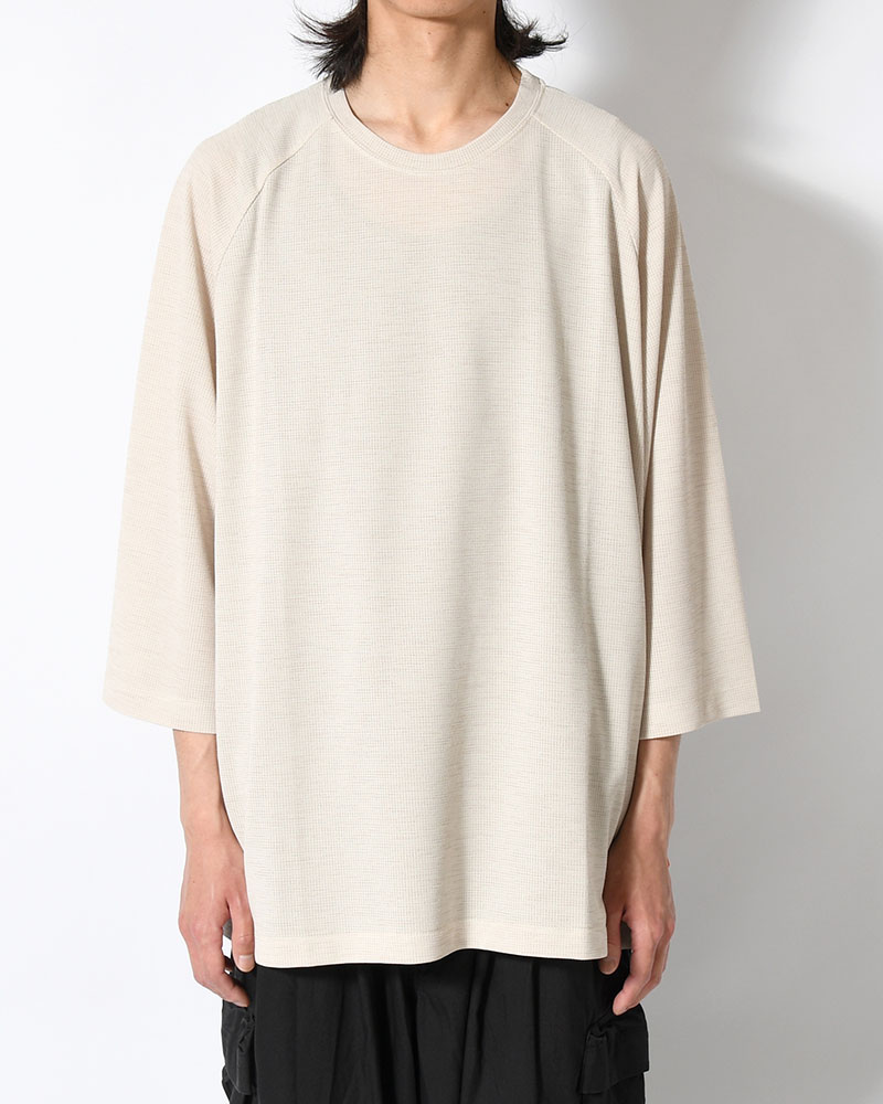 CHIDRY 3/4 SLEEVE T-SHIRT -IVORY-