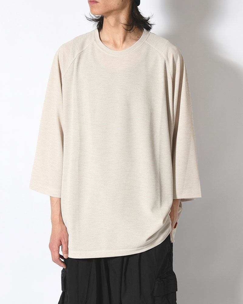 CHIDRY 3/4 SLEEVE T-SHIRT -IVORY-