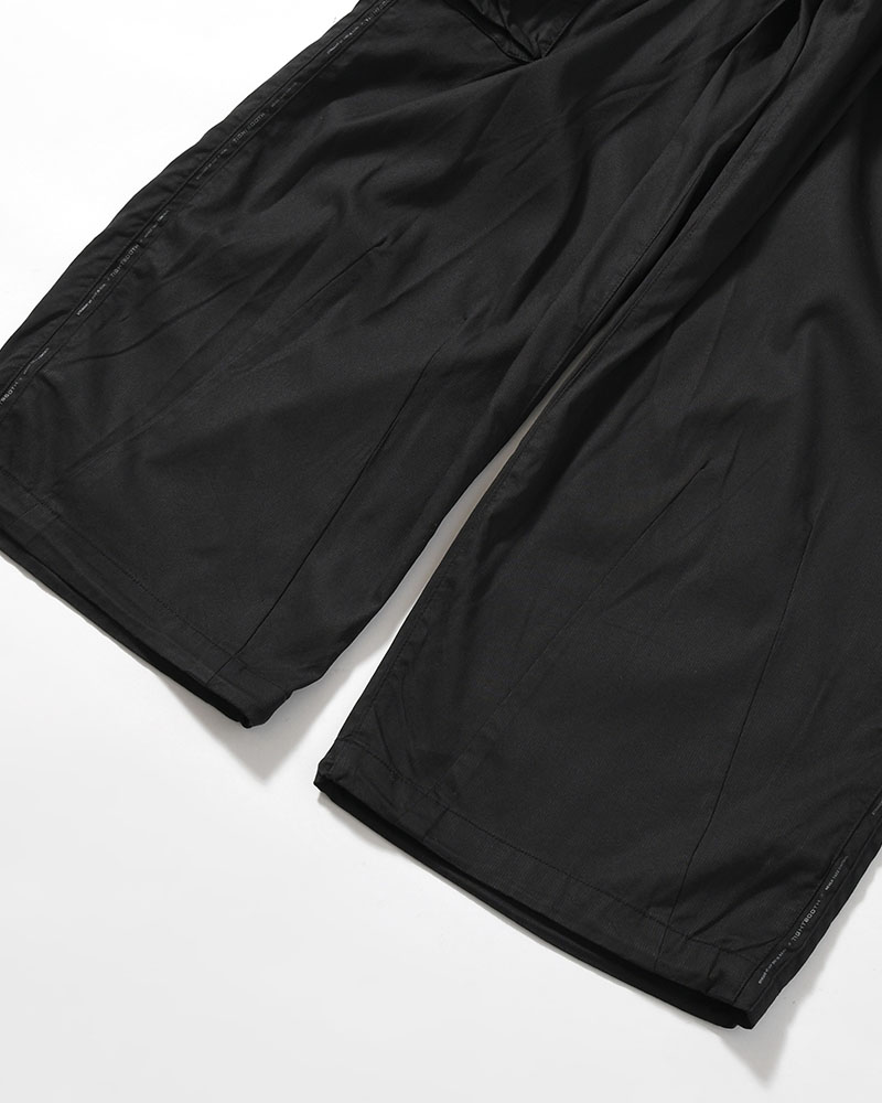 STRIPE BAGGY CARGO PANTS -BLACK-