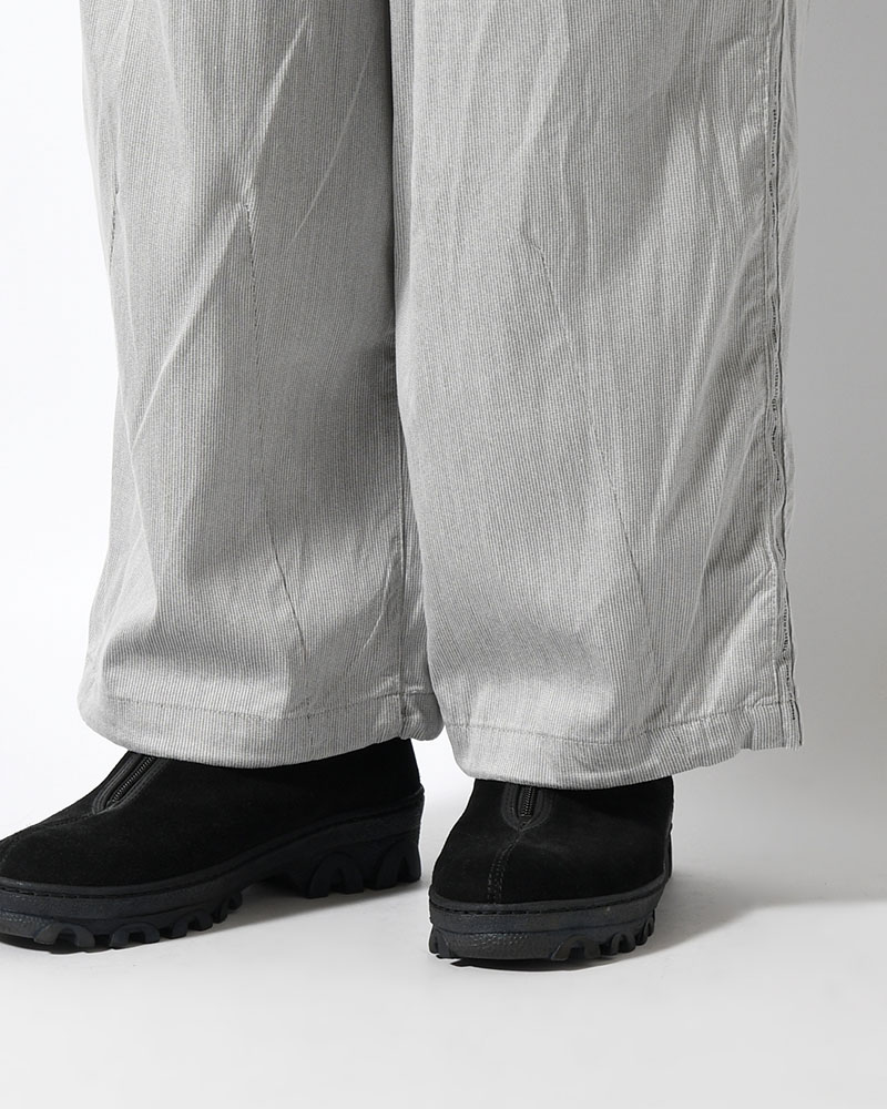 STRIPE BAGGY CARGO PANTS -GRAY-