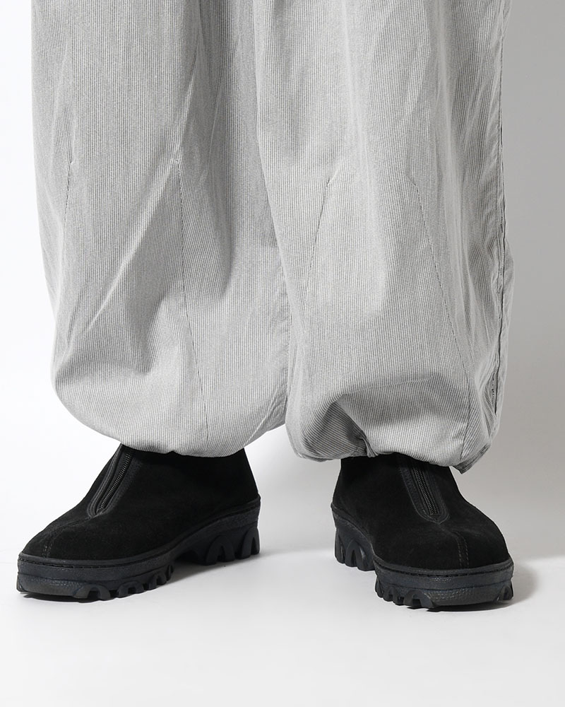 STRIPE BAGGY CARGO PANTS -GRAY-
