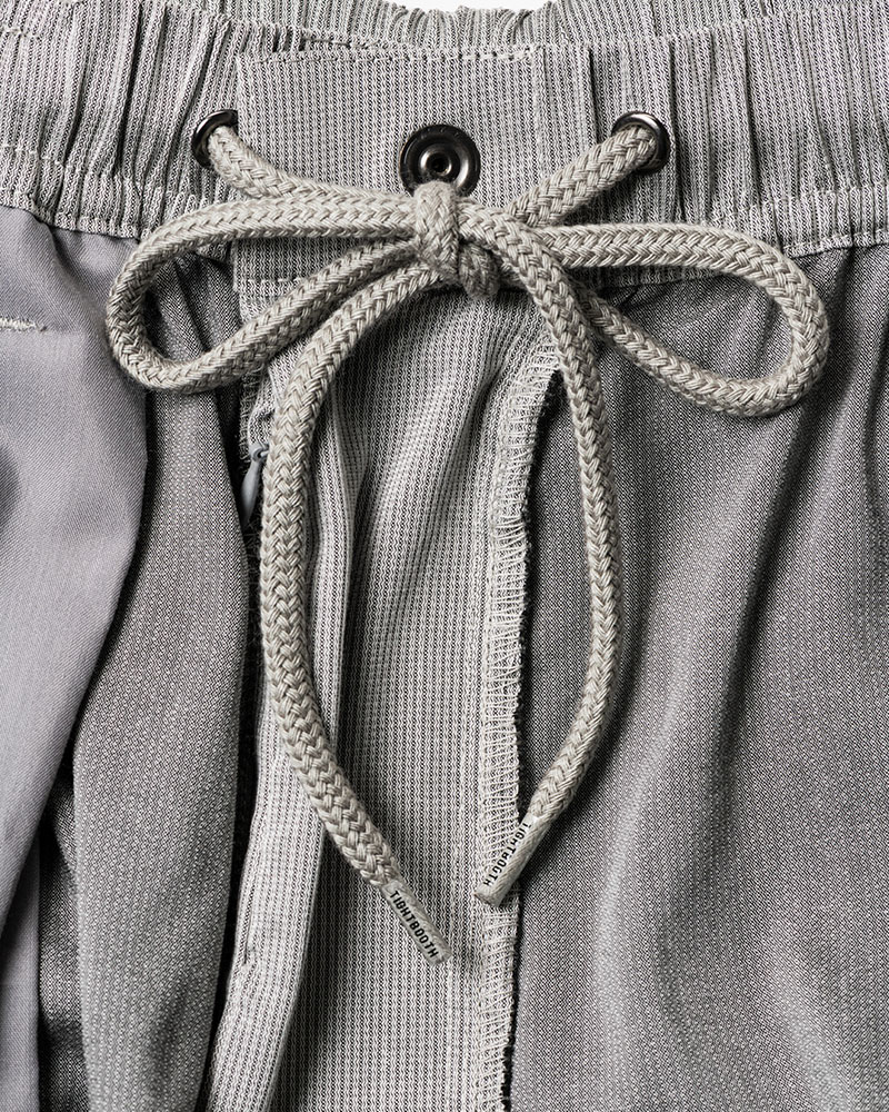STRIPE BAGGY CARGO PANTS -GRAY-