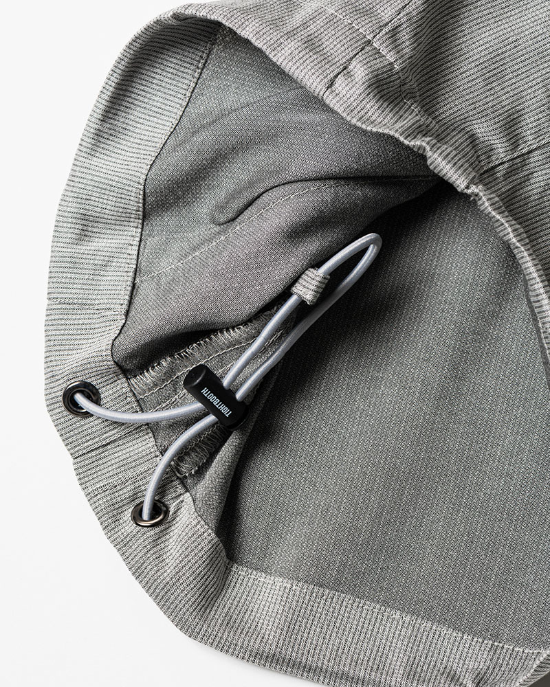 STRIPE BAGGY CARGO PANTS -GRAY-