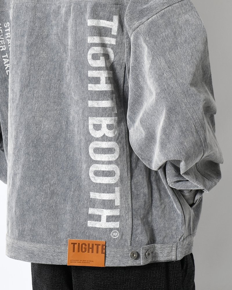 FLOCKY DENIM JAKCET -BLUE-