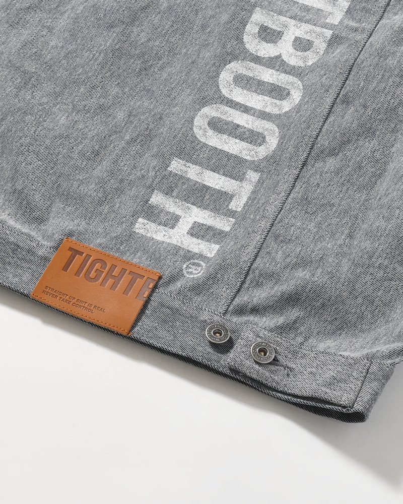 FLOCKY DENIM JAKCET -BLUE-
