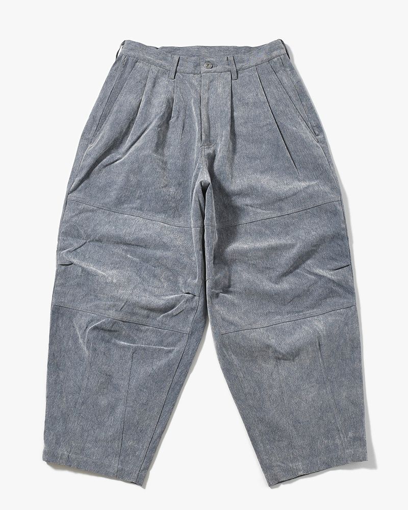 FLOCKY DENIM BALLOON PANTS -BLUE-