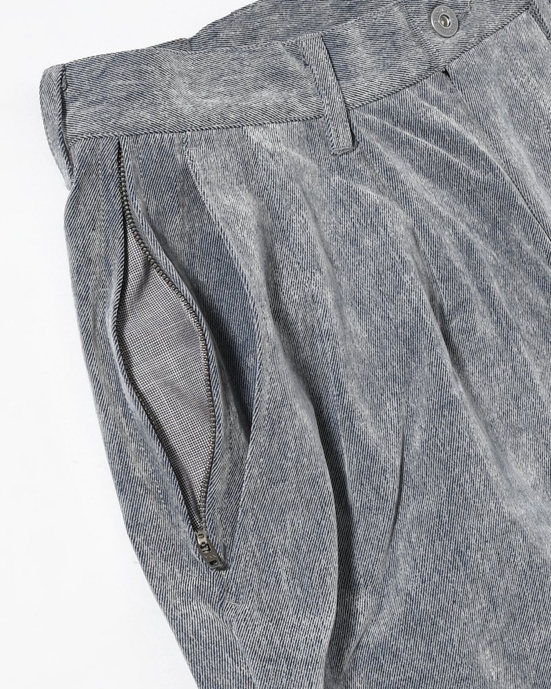 FLOCKY DENIM BALLOON PANTS -BLUE-