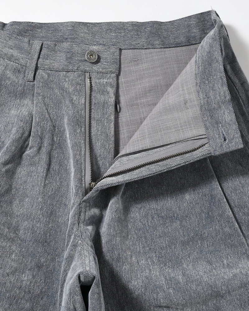 FLOCKY DENIM BALLOON PANTS -BLUE-