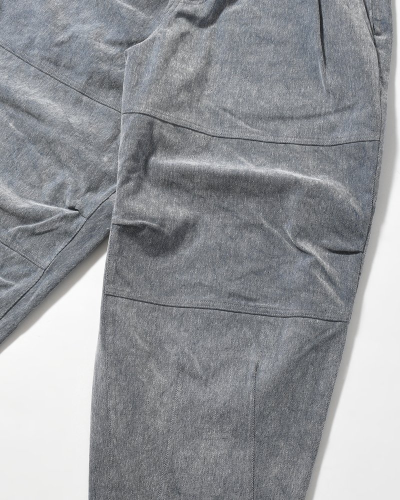 FLOCKY DENIM BALLOON PANTS -BLUE-