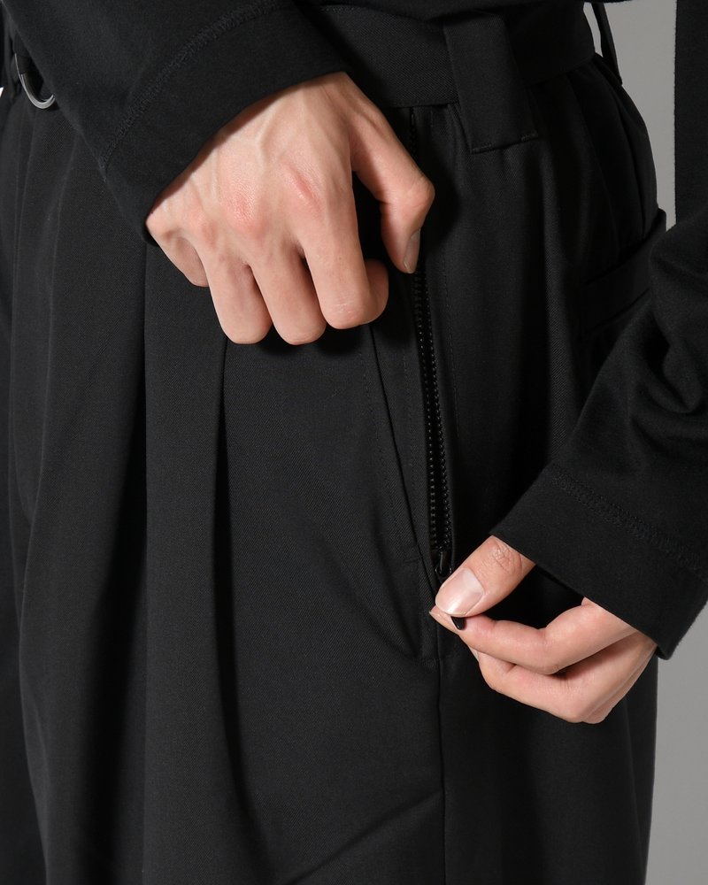 BAGGY SLACKS -BLACK-