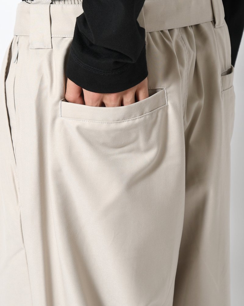 BAGGY SLACKS -LIGHT GRAY-