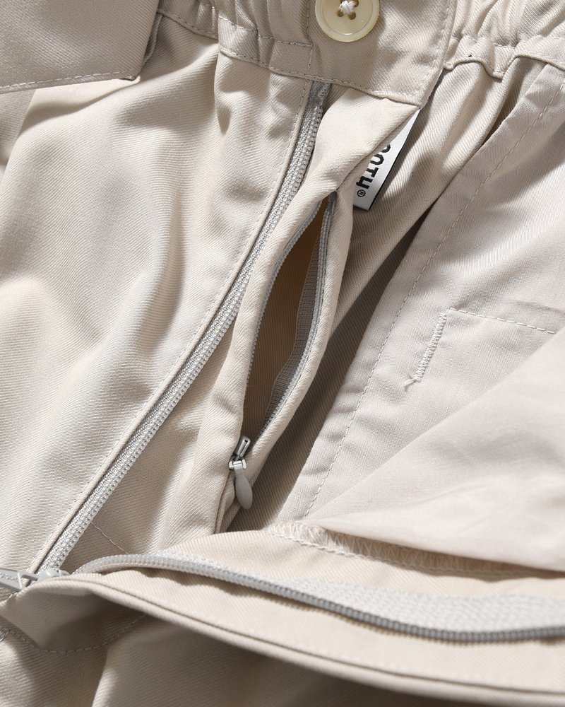 BAGGY SLACKS -LIGHT GRAY-