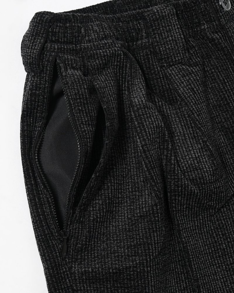 CORD BAGGY SLACKS -BLACK-