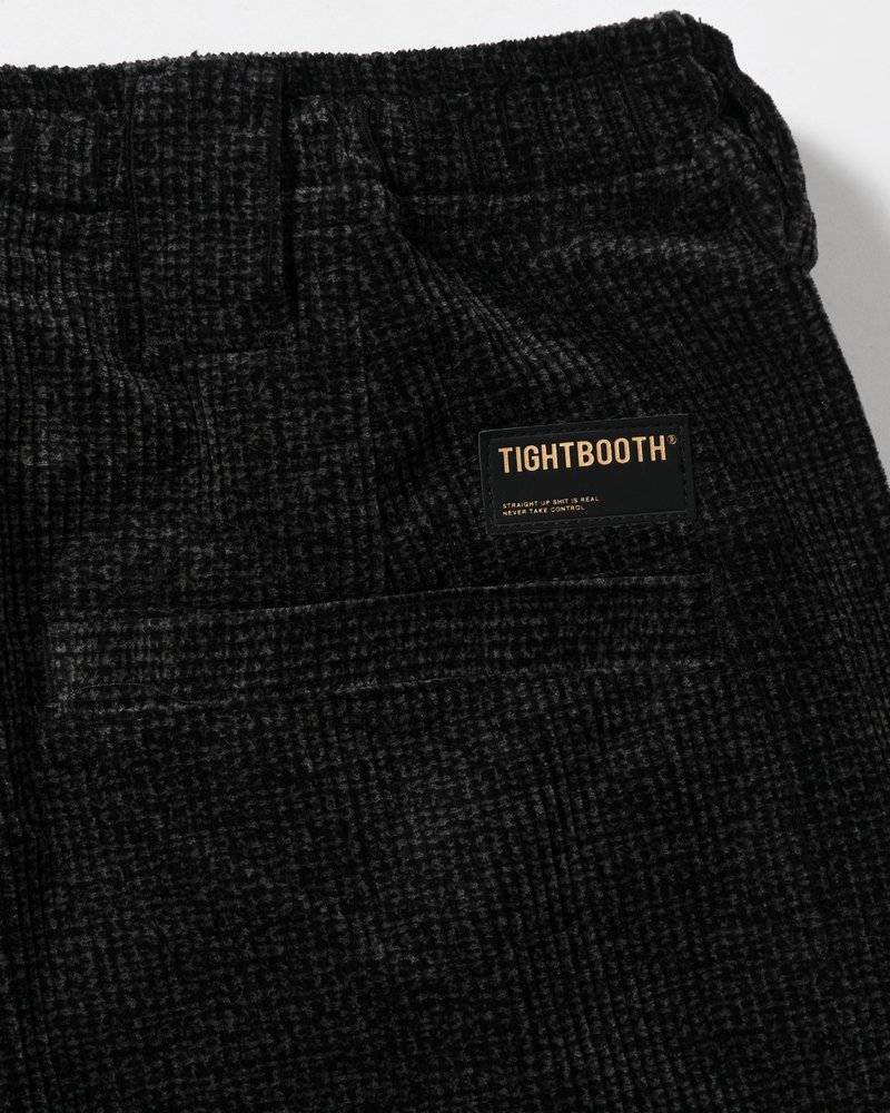 CORD BAGGY SLACKS -BLACK-