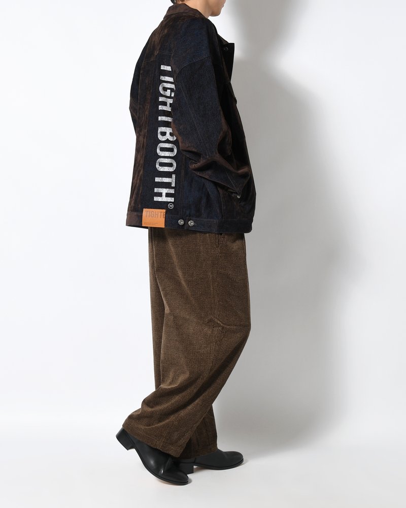 CORD BAGGY SLACKS -KHAKI-