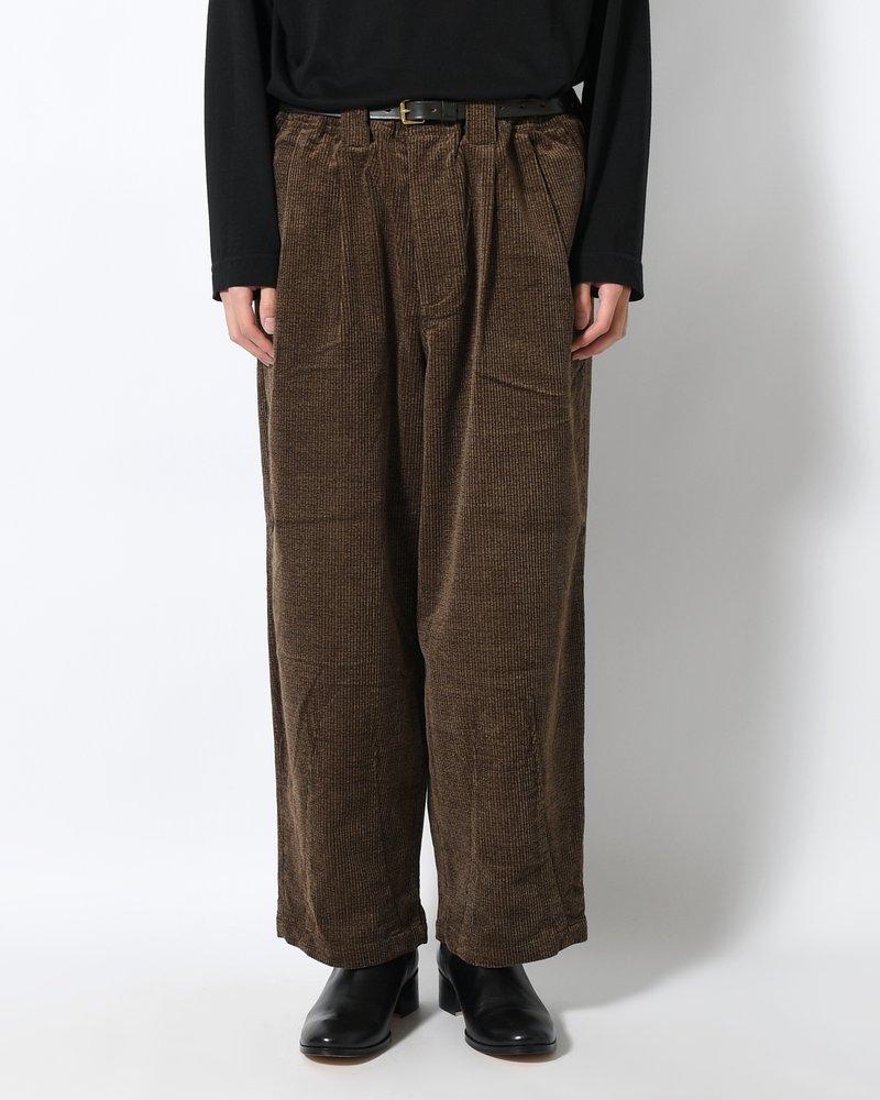 CORD BAGGY SLACKS -KHAKI-
