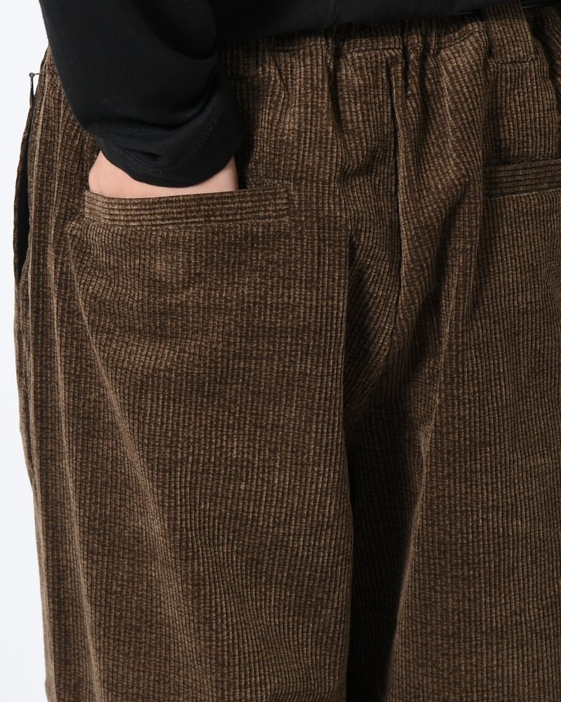 CORD BAGGY SLACKS -KHAKI-