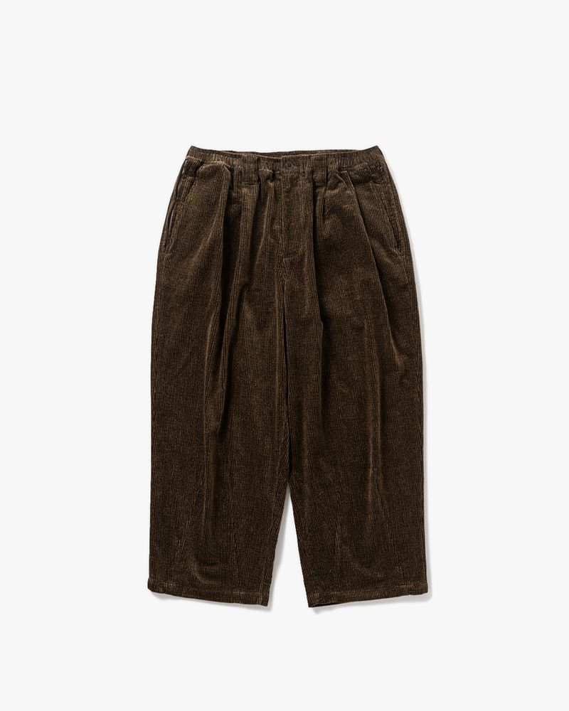 CORD BAGGY SLACKS -KHAKI-