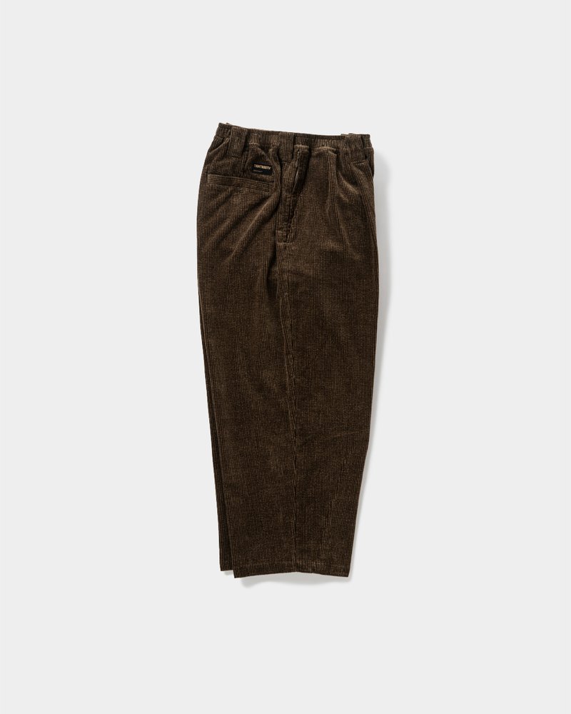 CORD BAGGY SLACKS -KHAKI-