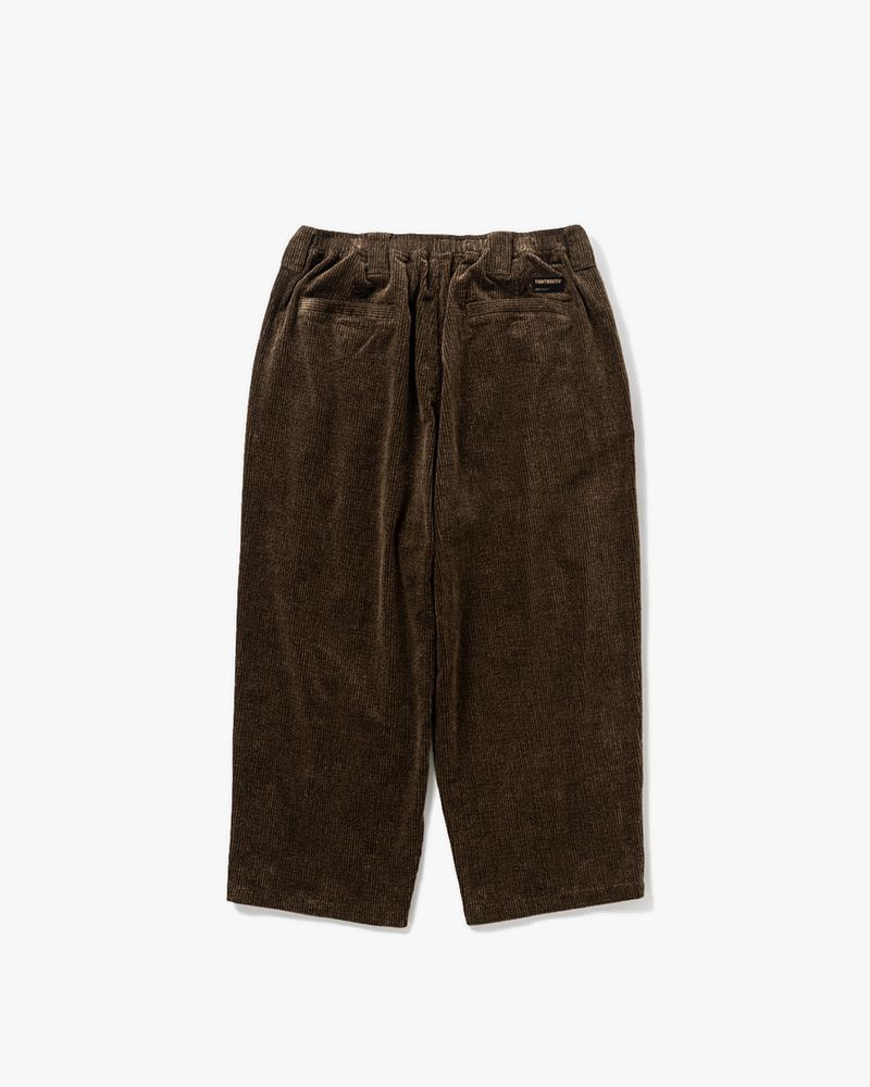 CORD BAGGY SLACKS -KHAKI-