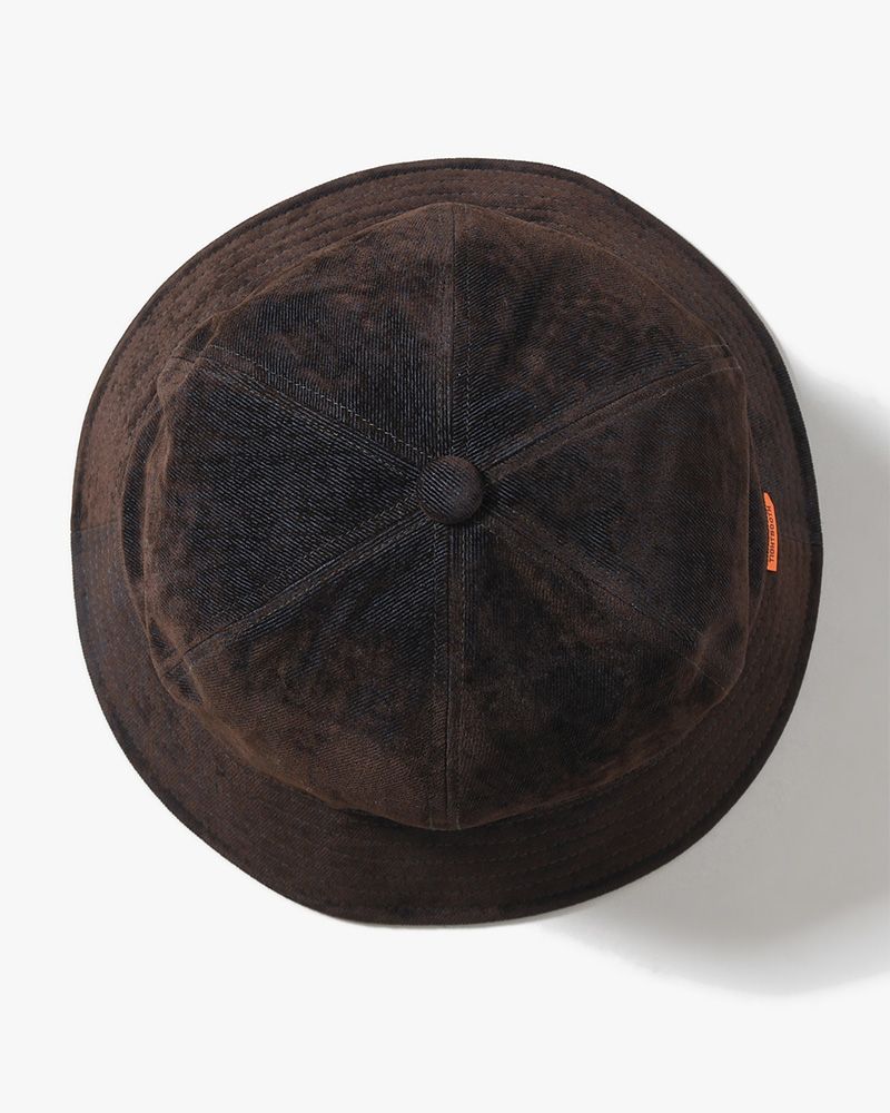 FLOCKY DENIM HAT -NAVY-