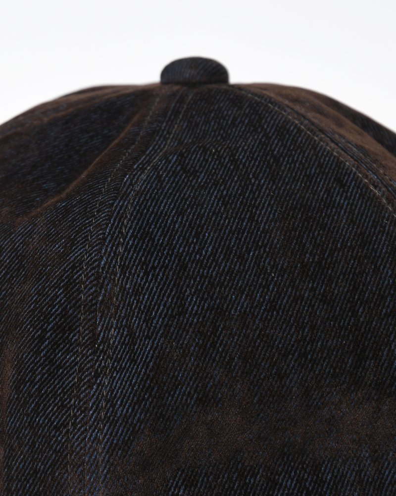 FLOCKY DENIM HAT -NAVY-