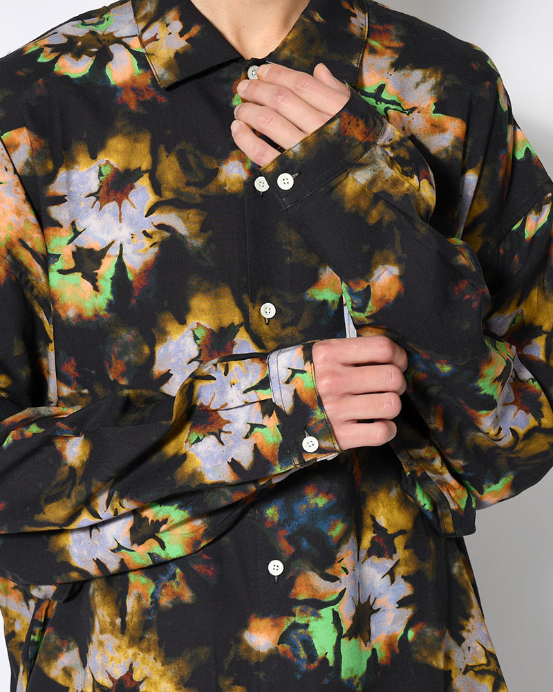 BLOOM L/S SHIRT -BLACK-