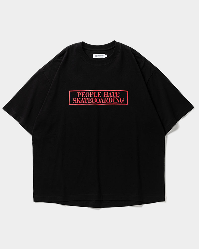 PEOPLE HATE SKATE S/S T-SHIRT -BLACK-
