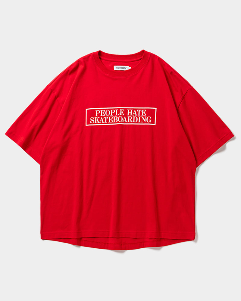 PEOPLE HATE SKATE S/S T-SHIRT -RED-